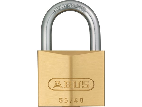 ABUS 65/40 KD, Tradisjonell, Nøkkellås, Bruk flere nøkler, Messing, Messing, Stål