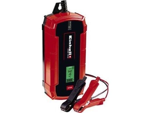 Einhell CE-BC 10 M, 12 V, 220 - 240 V, 50 Hz, LCD, Sort, Rød