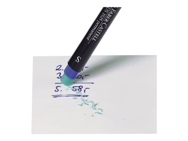 Faber-Castell MULTIMARK 1525 - Markering - permanent - 1 mm - medel - med radergummi (paket om 4)