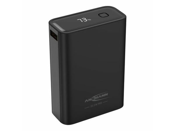 Ansmann PB222PD, 20000 mAh, Lithium Polymer (LiPo), 22,5 W, Sort