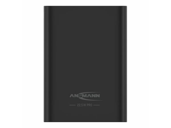 Ansmann PB222PD, 20000 mAh, Lithium Polymer (LiPo), 22,5 W, Sort