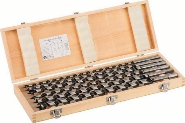 Bosch - Borsett - for bløtt tre, løvtre - vribordel - 6 deler - 10 mm, 12 mm, 14 mm, 20 mm, 18 mm, 16 mm - heksagonal - lengde: 450 mm