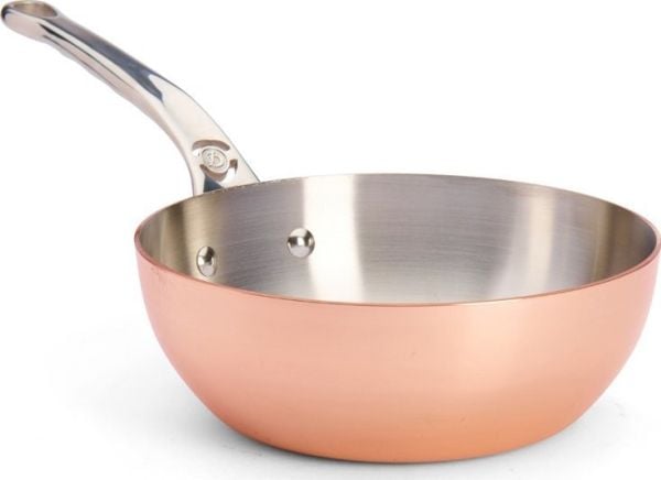 de Buyer 6236.20, Rund, Sautépanne, Kobberfarget, Rustfritt stål, Uten belegg, Kobber, Rustfritt stål, Keramikk, Gass, Halogen, Induksjon, Forsegle...