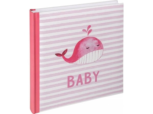 Walther Sam rosa 28x30,5, 50 hvite sider – babyalbum UK183R