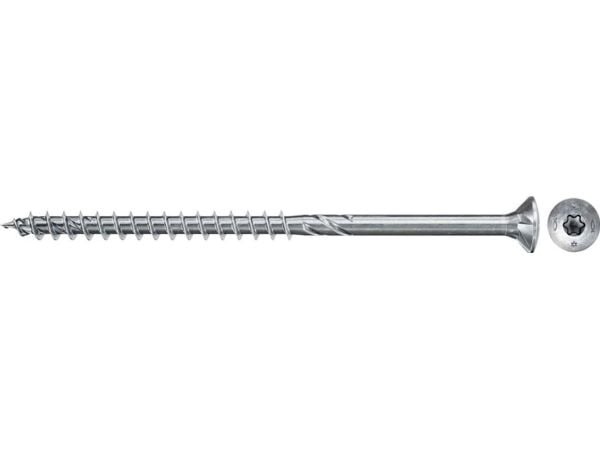 Fischer Power-Fast II 670176 sponplateskruer 4 mm 60 mm T-profil stål galvanisert 200 stk (670176)