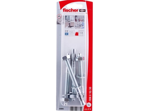 Fischer 538895, Ekspansjonsanker, Betong, 4 stykker
