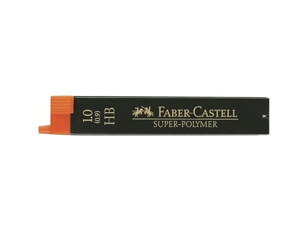 Faber-Castell Super-Polymer - Bly for blyant - HB - 1 mm (en pakke 12) - for TK-FINE VARIO L