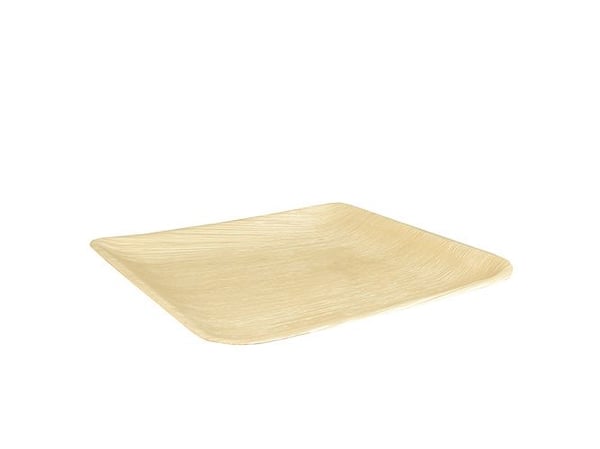 Papstar pure, Plate, firkant, Palmeblad, Monokromatisk, 25 stykker, DIN EN 13432