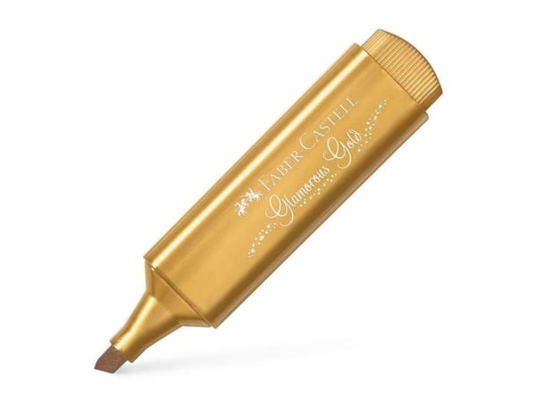 Faber-Castell TEXTLINER 46 Metallic - Markeringspenn - glamorous gold - vannbasert blekk - 1-2-5 mm