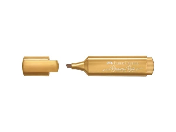 Faber-Castell TEXTLINER 46 Metallic - Markeringspenn - glamorous gold - vannbasert blekk - 1-2-5 mm