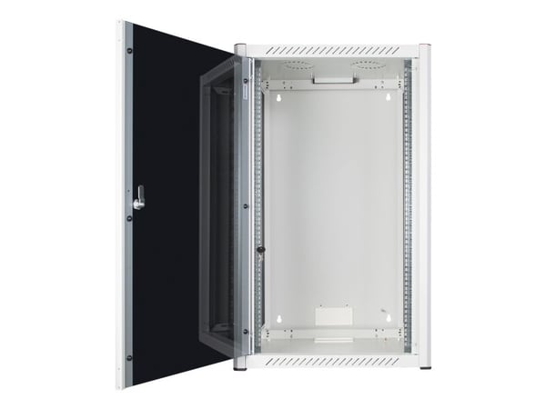 Lanview by Logon - Rack skap - 60 x 56, pro - veggmonterbar - hvit, RAL 7035 - 20U - 19"