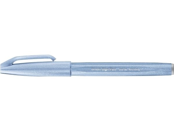 Pentel Brush Sign, Fin, 1 färger, Grå, Penspets, 0,5 mm, 2 mm