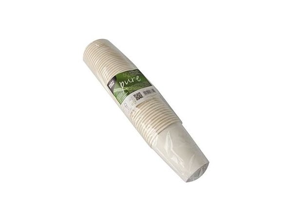 Papstar Pure, 200 ml, Fotoark kartong, Polylaktid (PLA), Hvit, 8 cm, 92 mm, 1000 stykker