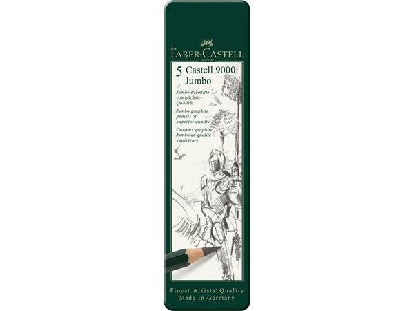 Faber-Castell 119305, HB, Grønn, Sekskantet, Kunst, Grafisk tegning, Hobby, 5,3 mm, Boks
