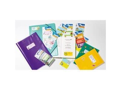 HERMA 5579, Multifärg, Rektangel, Permanent, papper, 6 styck, 2 styck