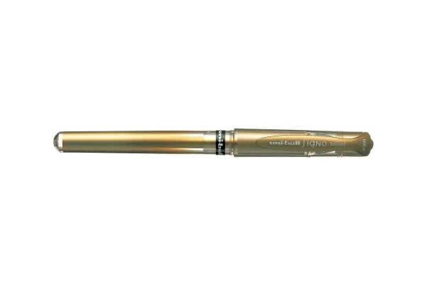 Uni-Ball Signo , Stiftpenna, Guld, Guld, 1 mm, Ambidextrous