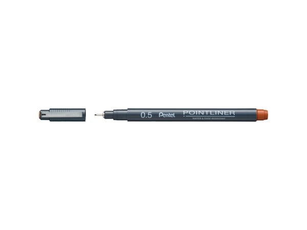 Pentel S20P-5SG, Kuulakärkikynä, Ruskea, 1 kpl, Hienojakoinen