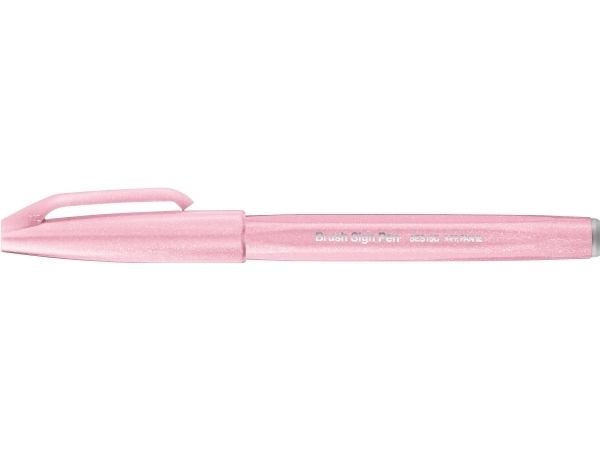Pentel Brush Sign, Hienojakoinen, 1 väriä, Vaalea pinkki, Harjaspää, 0,5 mm, 2 mm