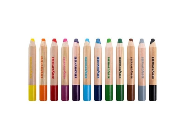 Eberhard Faber MiniMaxi 3in1, Assorterte farger, 12 stykker
