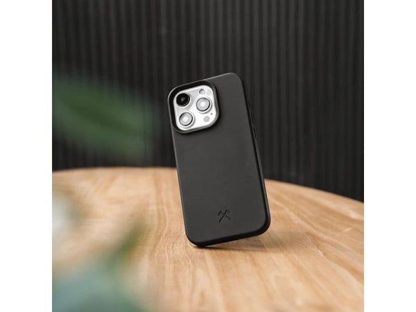 Woodcessories Bio Case, Etui, Apple, iPhone 15 Plus, 17 cm (6.7"), Svart