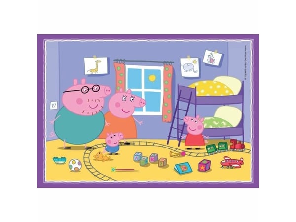 Clementoni CLE puslespill 4-i-1 SuperColor Peppa Pig 21516