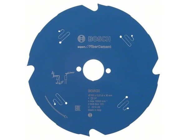 Bosch RUNDSAVKL 190X30X2,2MM 4T EXP FIBER CEME