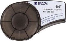Brady WorkHorse Series B-430 - Polyester - blank - permanent akryl-adhesiv - 76 mikroner - svart på blank - Rull (0,635 cm x 6,4 m) 1 rull(er) merk...