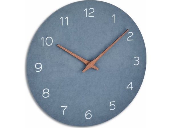 TFA-Dostmann 60.3054.06, Vegg, Quartz clock, Sirkel, Blå, Tre, AA