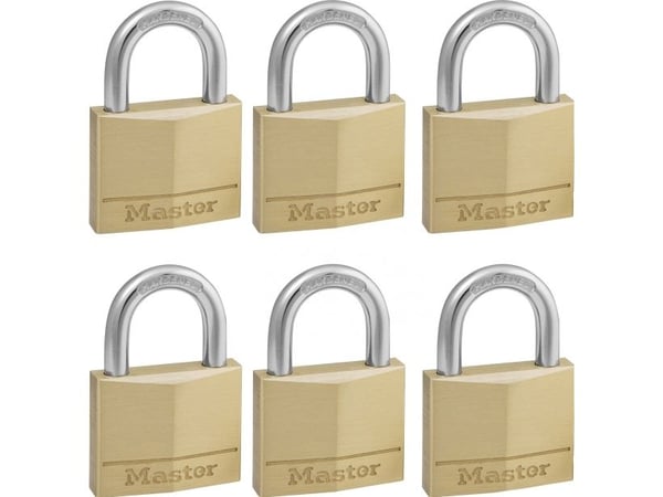 MASTER LOCK 140EURSIX, Tradisjonell, Nøkkellås, Bruk bare én nøkkel, Port, Gull, Messing