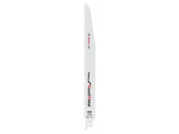 Bosch heavy for Wood and Metal S 1110 VF - Sågblad - för trä, metall, trä med spikar, spånskiva, epoxi - 5 delar - längd: 225 mm - bredd: 22 mm