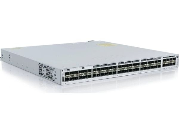 Cisco Catalyst C9300-48S-E, Hallittu, L2/L3, Ei mitään, Täysin kaksipuolinen, Telineasennus