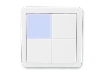 ZRB5120 MATRIX intelligent trådløs smart betjeningstryk / afbryder med dobbeltrelæ og LED lys i tan