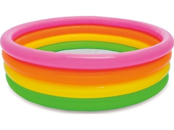 Intex Sunset Glow Pool, Oppblåsbart basseng, 780 l, Rund, 3 år, Sunset Glow Pool, Vinyl