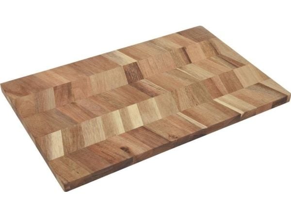 Excellent Houseware Kitchen Skärbräda i akacia för servering, antibakteriell, 40x25 cm