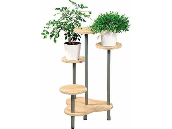 Kesper 17277, Lagdelt plantestativ, Grå, Tre, Innendørs, 5 hyller, 645 mm, 460 mm