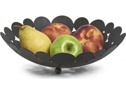 Fruktsans i metall, Ø 29 cm, svart, ZELLER