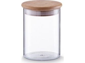 Zeller glassbeholder med bambuslokk, 750 ml
