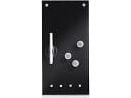 Zeller glass magnetiske tavler memo board svart 20x40 M.Hake 20,0 x 40,0 cm bruddsikkert glass, bakside metall svart