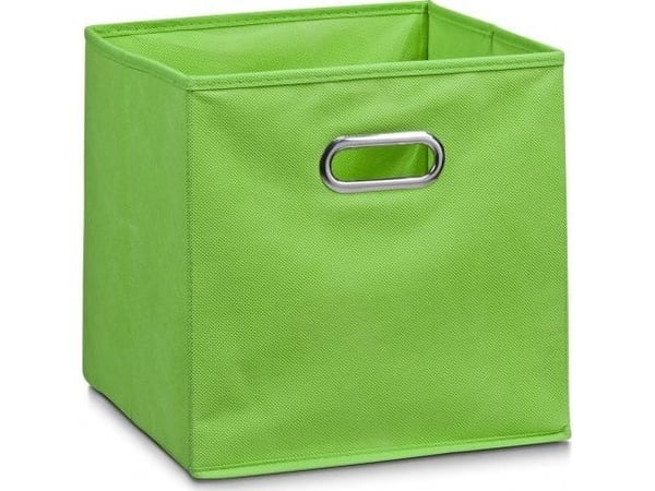 Zeller boks med hull glat 28x28x28 cm grønn