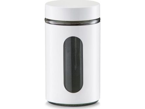 Zeller rund metallförvaringsburk 900 ml vit