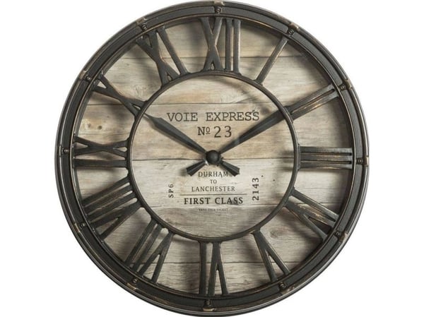 Atmosphera brun veggklokke vintage 21 cm