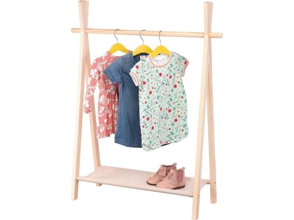 Kids Collection garderobestativ med kleshengere - barneklær