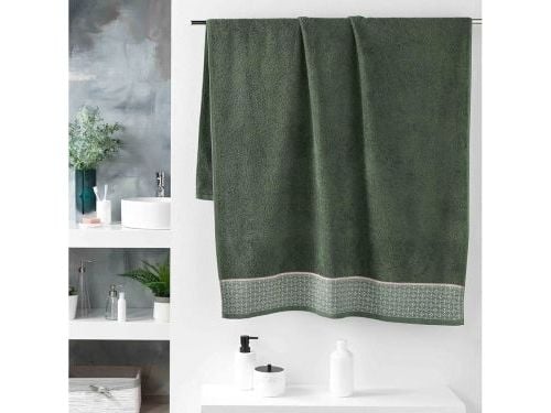 Douceur d`Interieur RĘCZNIK BELINA - Zielony 90x150