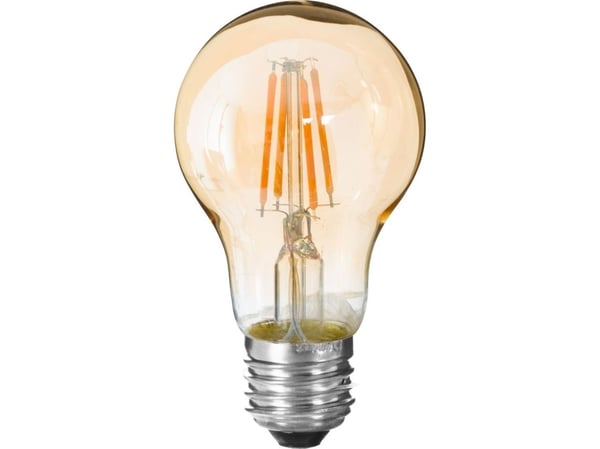 Atmosphera Style dekorativ LED-pære, ravfarget, energieffektiv designer-LED-lampe