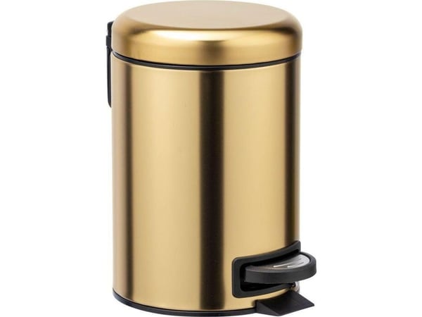 Wenko Pedalbin för kosmetika, matt guld, 3 liter