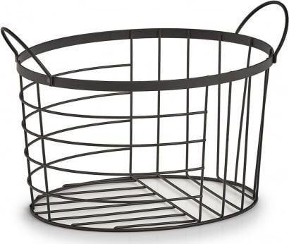 Zeller säilytyskori, metallia, musta, 35x23.5x23 cm