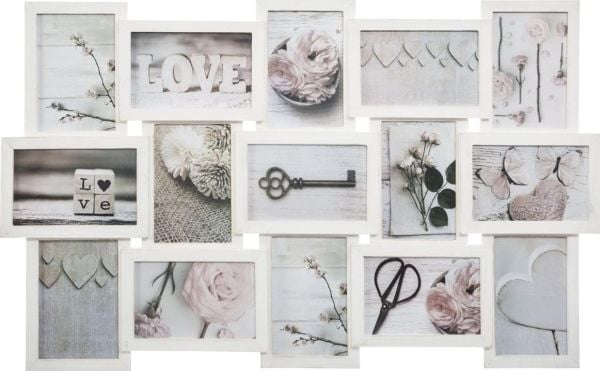 Fotoramme Atmosphera PIECES Fotorammer, collage, 15 stk, alderen, hvit, Atmosphere