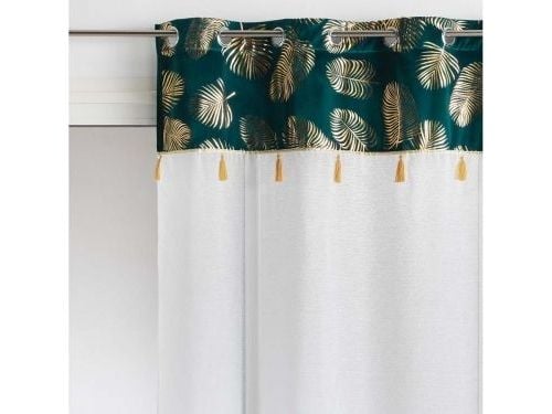 Douceur d’Interieur FIRANA SABALY gardin - hvit/grønn 140x240