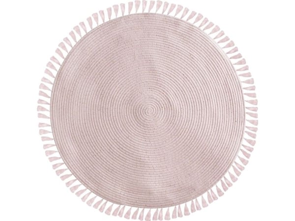 Kodin sisustus Lurex hapsuinen pyöreä matto 90 cm