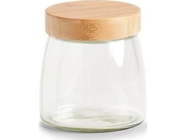 Zeller oppbevaringsglass med bambuslokk 1000 ml, 12,5x13 cm
